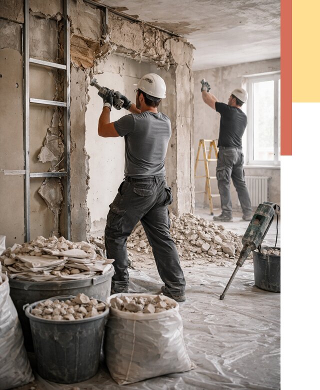 Демонтажные работы в Перми от 2892 руб. — услуги и цена под ключ | ОТДЕЛОЧНИК-Прм