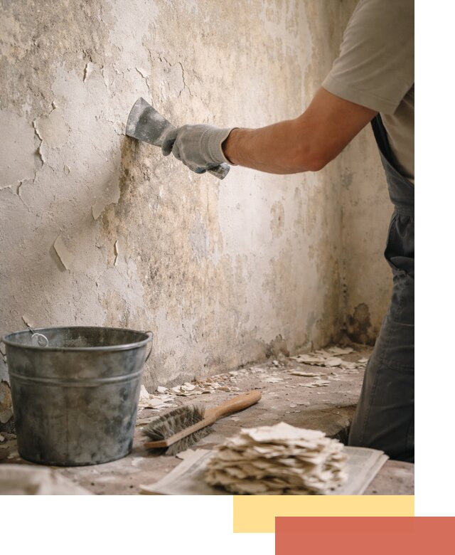 Удаление старой краски со стен в Перми качественно и быстро