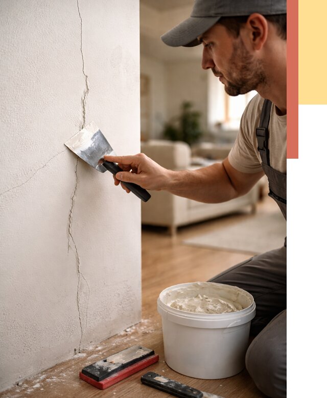 Заделка трещин и сколов в Перми от 2624 руб. — быстро и недорого | ОТДЕЛОЧНИК-Прм