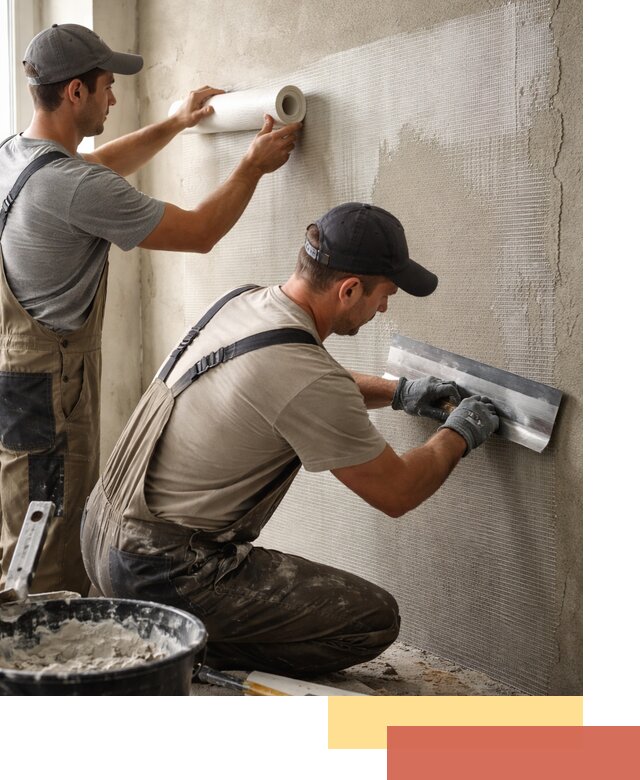 Армирование стен стеклосеткой в Перми для прочной отделки