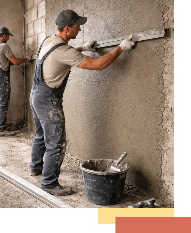 Штукатурка стен цементно-песчаная в Перми профессионально