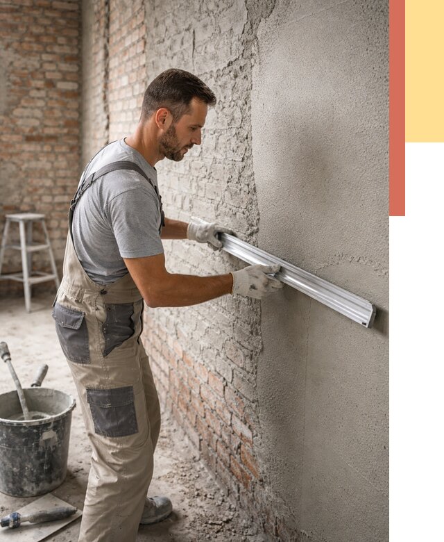 Штукатурка кирпичных стен в Перми от 4820 руб/м2 — быстро и недорого | ОТДЕЛОЧНИК-Прм