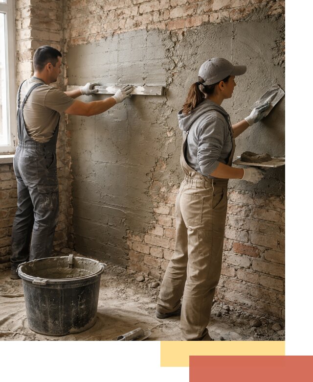 Штукатурка кирпичных стен в Перми — качественно и надежно