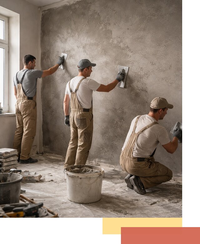 Декоративная штукатурка под бетон в Перми для стен и потолков