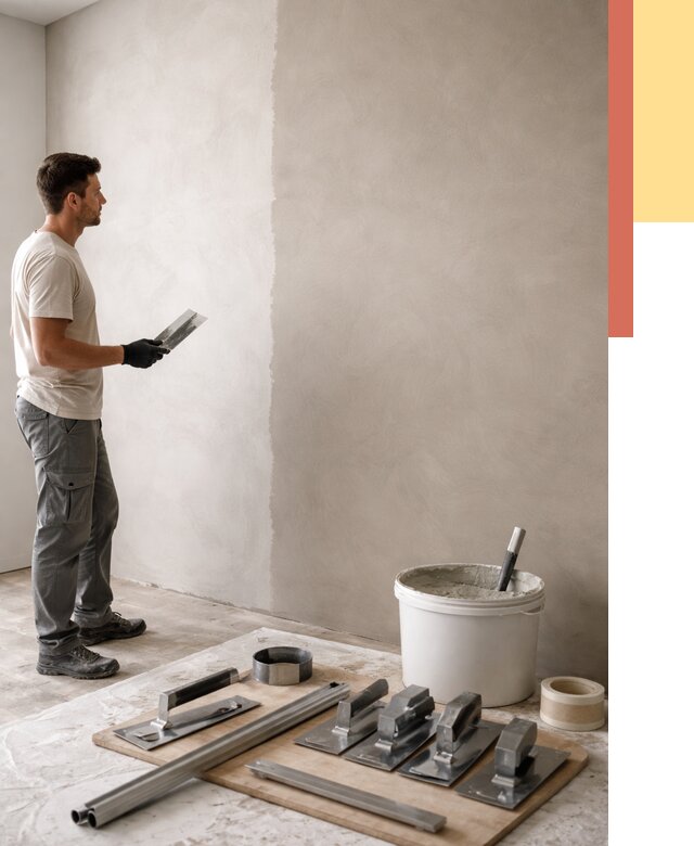 Нанесение микроцемента на стены в Перми от 3428 руб./м2 под ключ | ОТДЕЛОЧНИК-Прм