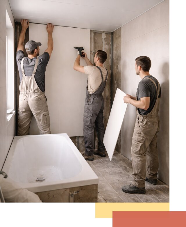 Отделка ванной панели ПВХ профессионально в Перми