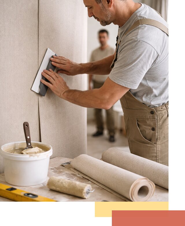 Поклейка текстильных обоев в Перми профессионально и аккуратно