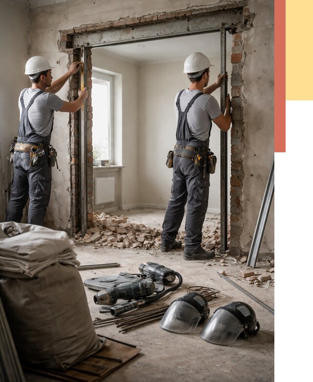 Расширение дверного проема в Перми от 13389 руб. под ключ | ОТДЕЛОЧНИК-Прм