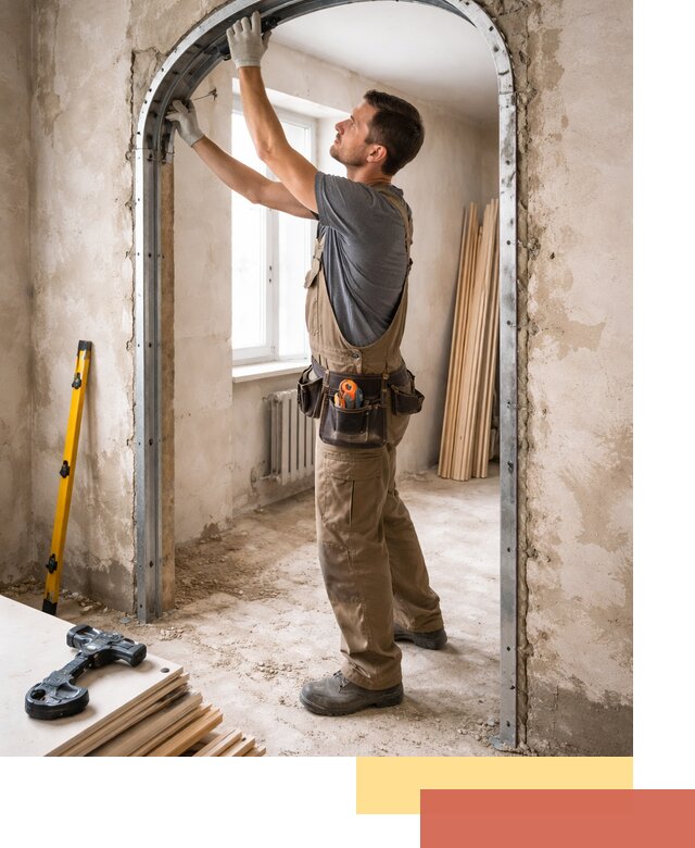 Устройство арочного проема в Перми под ключ