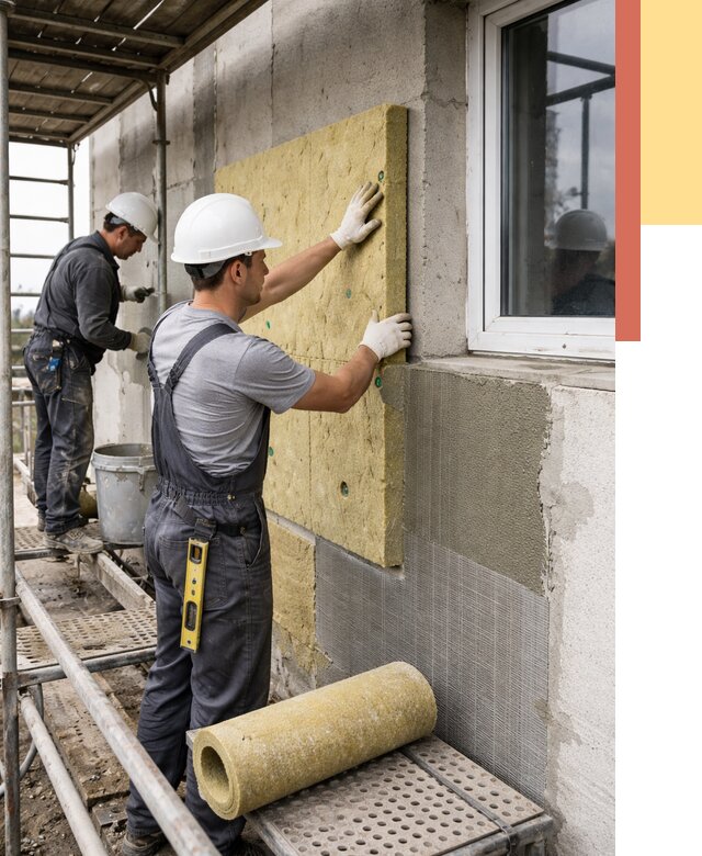 Утепление стен в Перми от 4606 руб. под ключ — быстро и недорого | ОТДЕЛОЧНИК-Прм