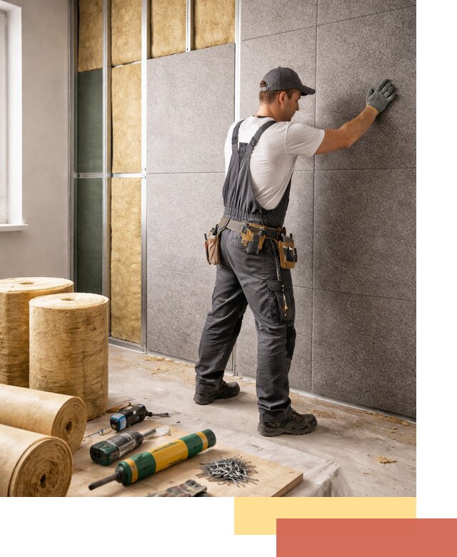 Профессиональная шумоизоляция стен в Перми для квартиры и офиса