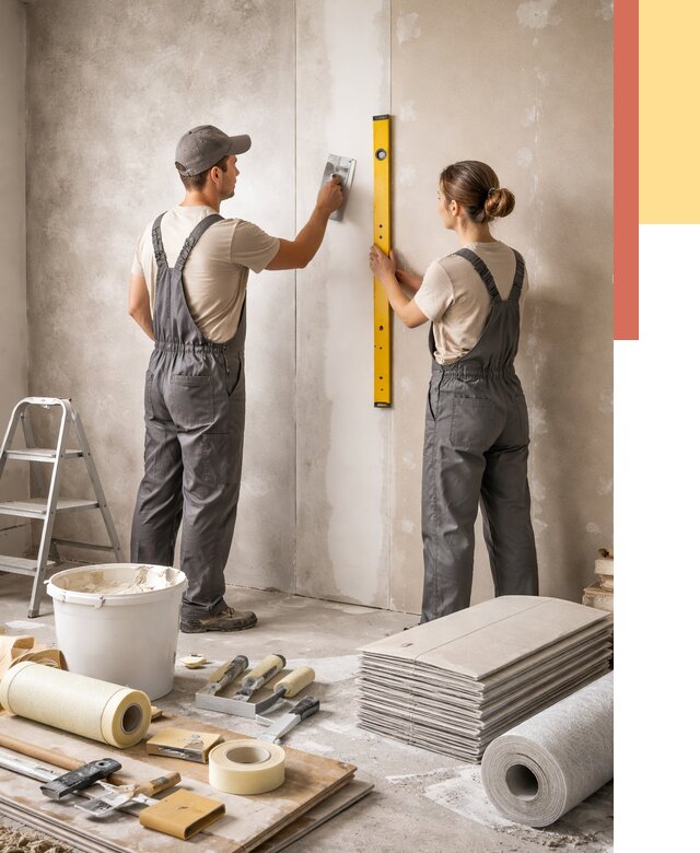 Отделка стен в Перми от 1607 руб/м² — недорого, быстро, под ключ | ОТДЕЛОЧНИК-Прм