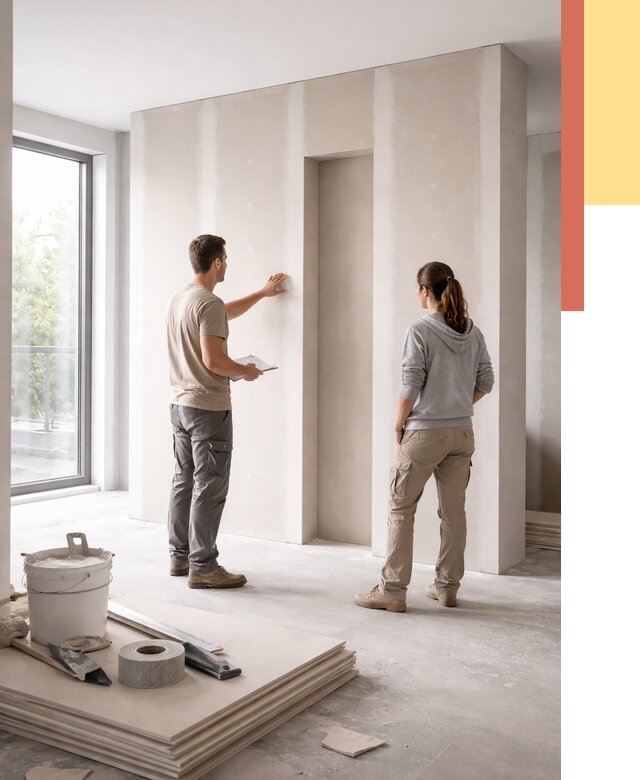 Зонирующая перегородка из гипсокартона в Перми от 2999 руб. под ключ | ОТДЕЛОЧНИК-Прм