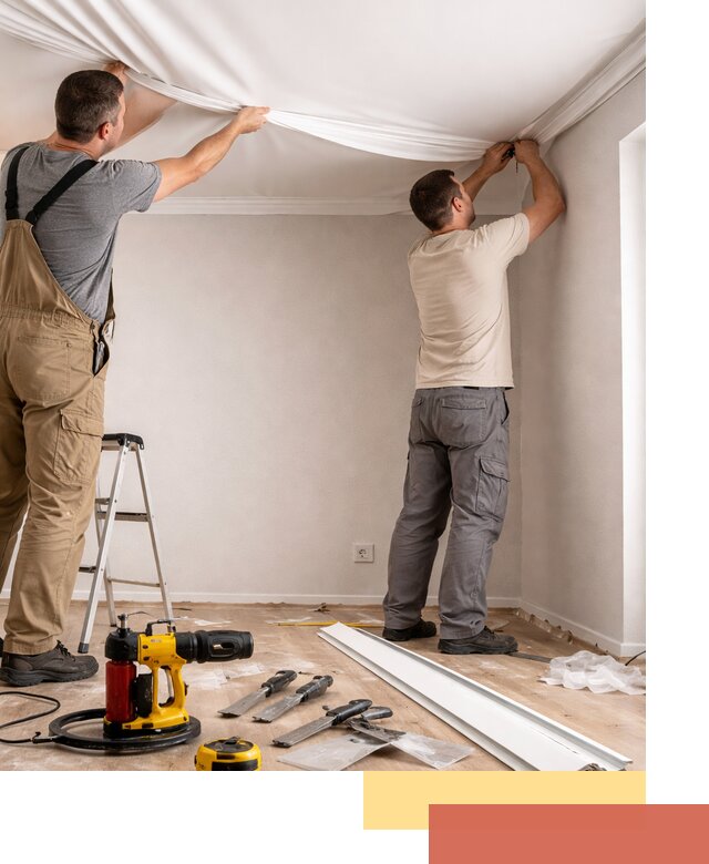 Монтаж ПВХ натяжного потолка в Перми качественно и быстро