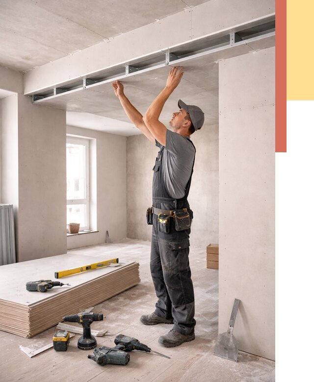 Потолок из гипсокартона с нишей в Перми от 1339 руб. под ключ | ОТДЕЛОЧНИК-Прм