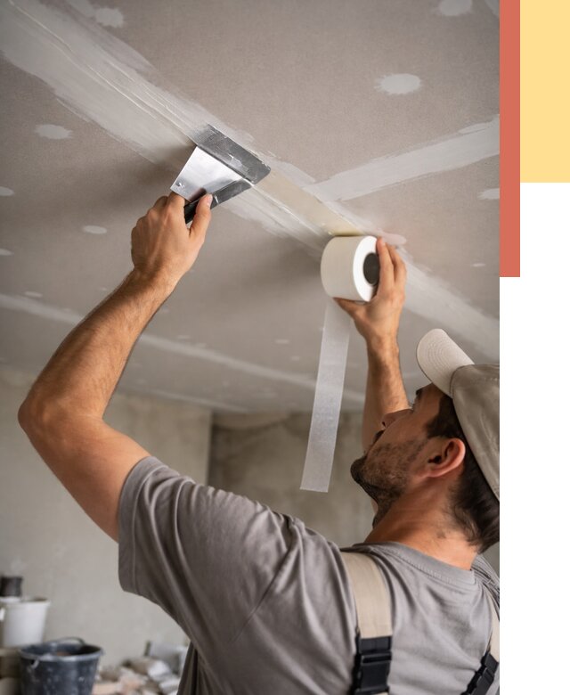 Обработка швов потолка ГКЛ в Перми от 8033 руб. под ключ | ОТДЕЛОЧНИК-Прм